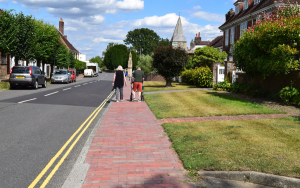 Russell and Nicky walking in Burwash