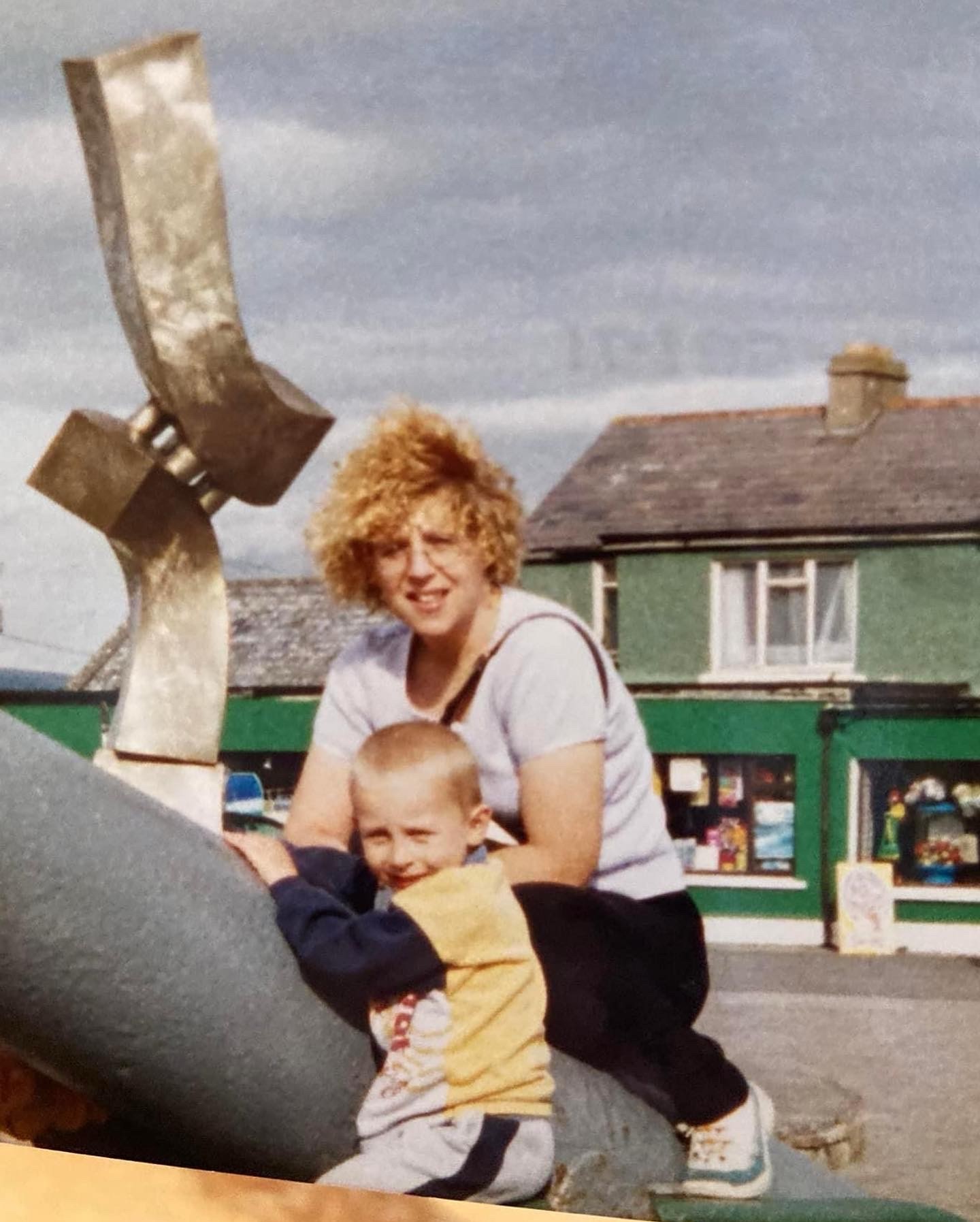 Penny and Connor as a child Ellie with her beloved mum and dad